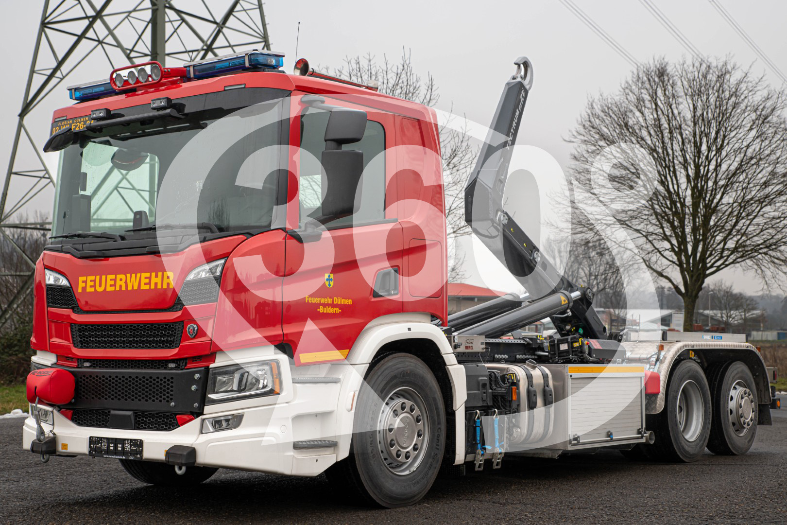 Wechsellader Feuerwehr Dülmen Rotzler Treibmatic  Seilwinde Wechsellader, Fahrzeug DIN 14505 - WLF - 26/6900 - 1570
