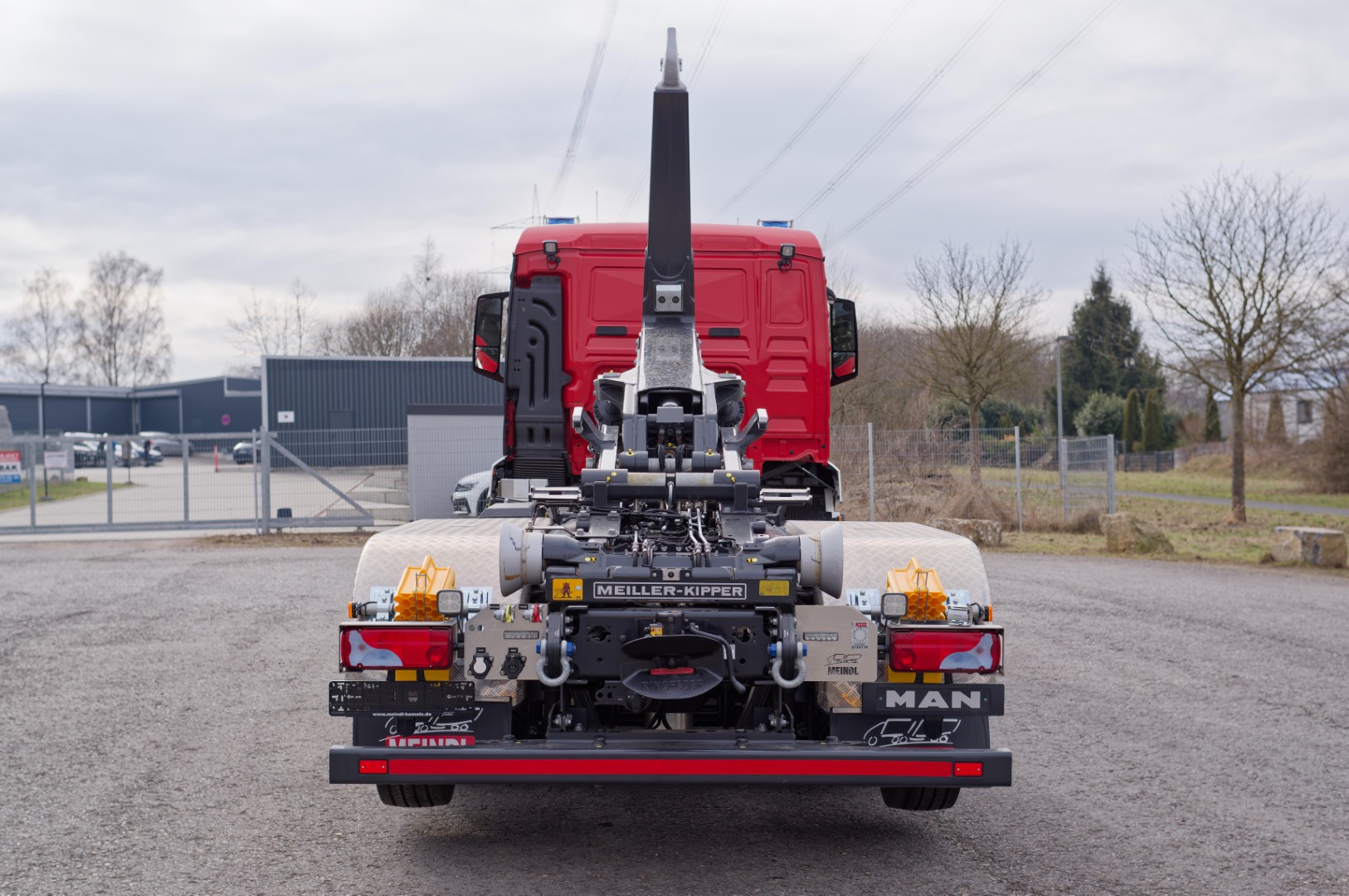Feuerwehr Wesel MEINDL Fahrzeugbau Feuerwehrfahrzeug SCANIA LKW Wechsellader WLF, Abrollkipper Meiller Hänsch