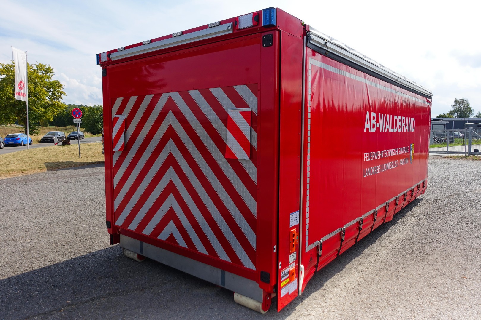 Abrollbehälter AB-Waldbrand, AB-Logistik, Meindl, Feuerwehr Ludwigslust-Parchim