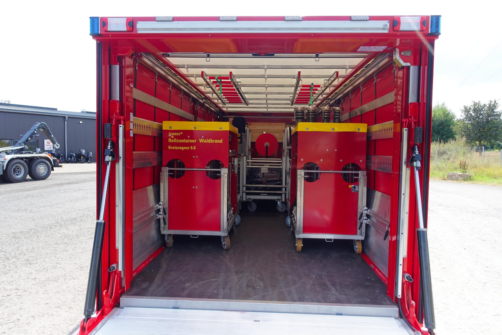 Abrollbehälter AB-Waldbrand, AB-Logistik, Meindl, Feuerwehr Ludwigslust-Parchim