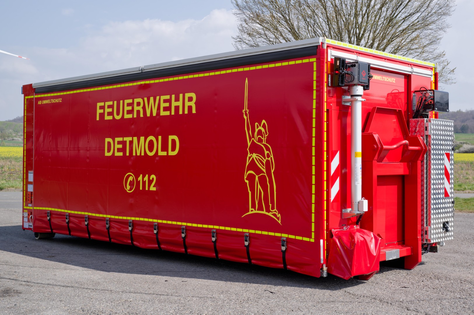 Abrollbehälter für Wechelladerfahrzeug, Feuerwehr Detmold, AB Umweltschutz, AB Logistik