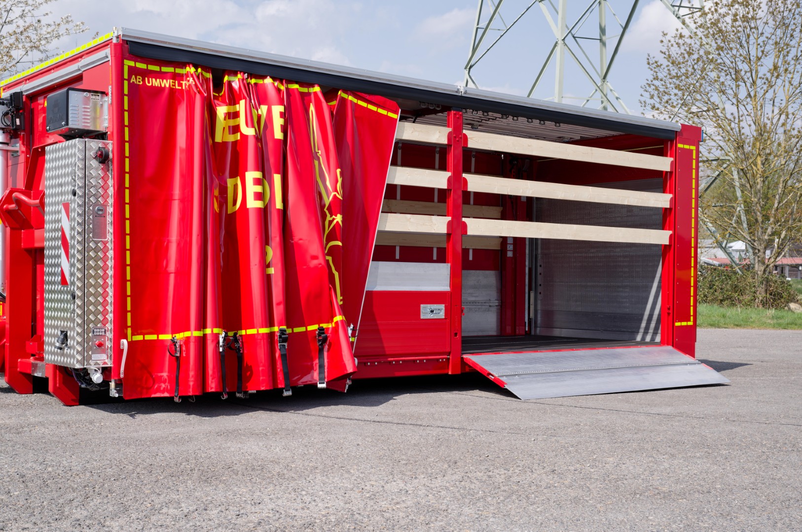 Abrollbehälter AB-Logistik Feuerwehr