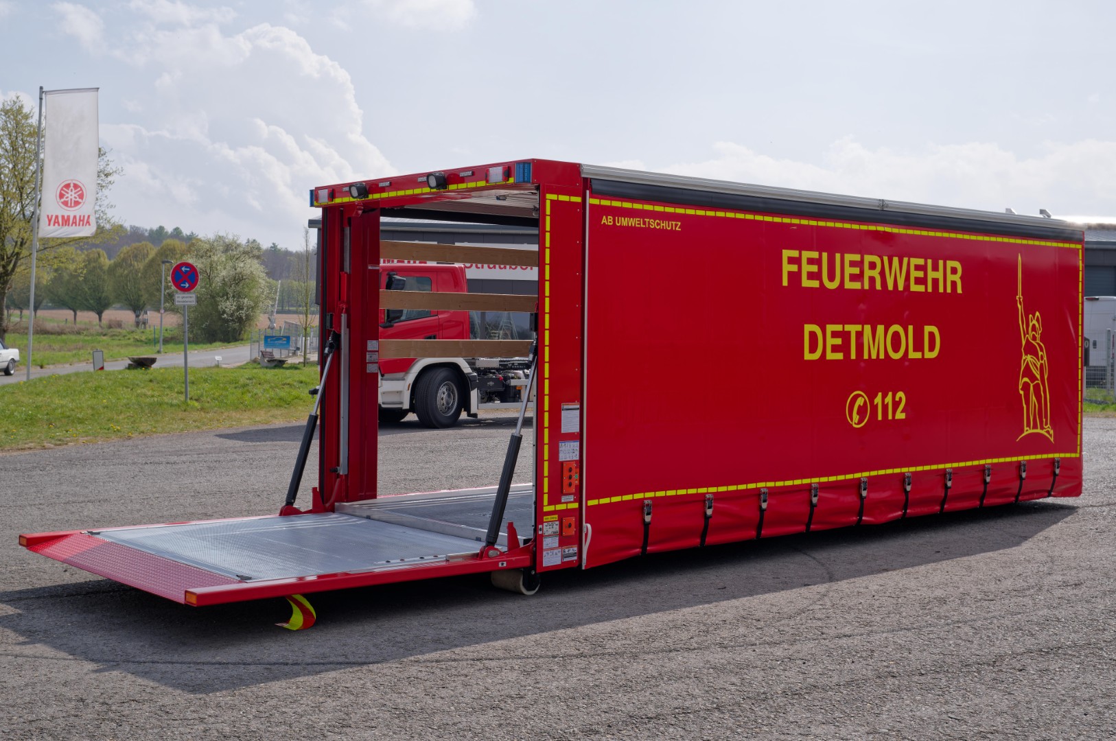 Abrollbehälter AB-Logistik Feuerwehr
