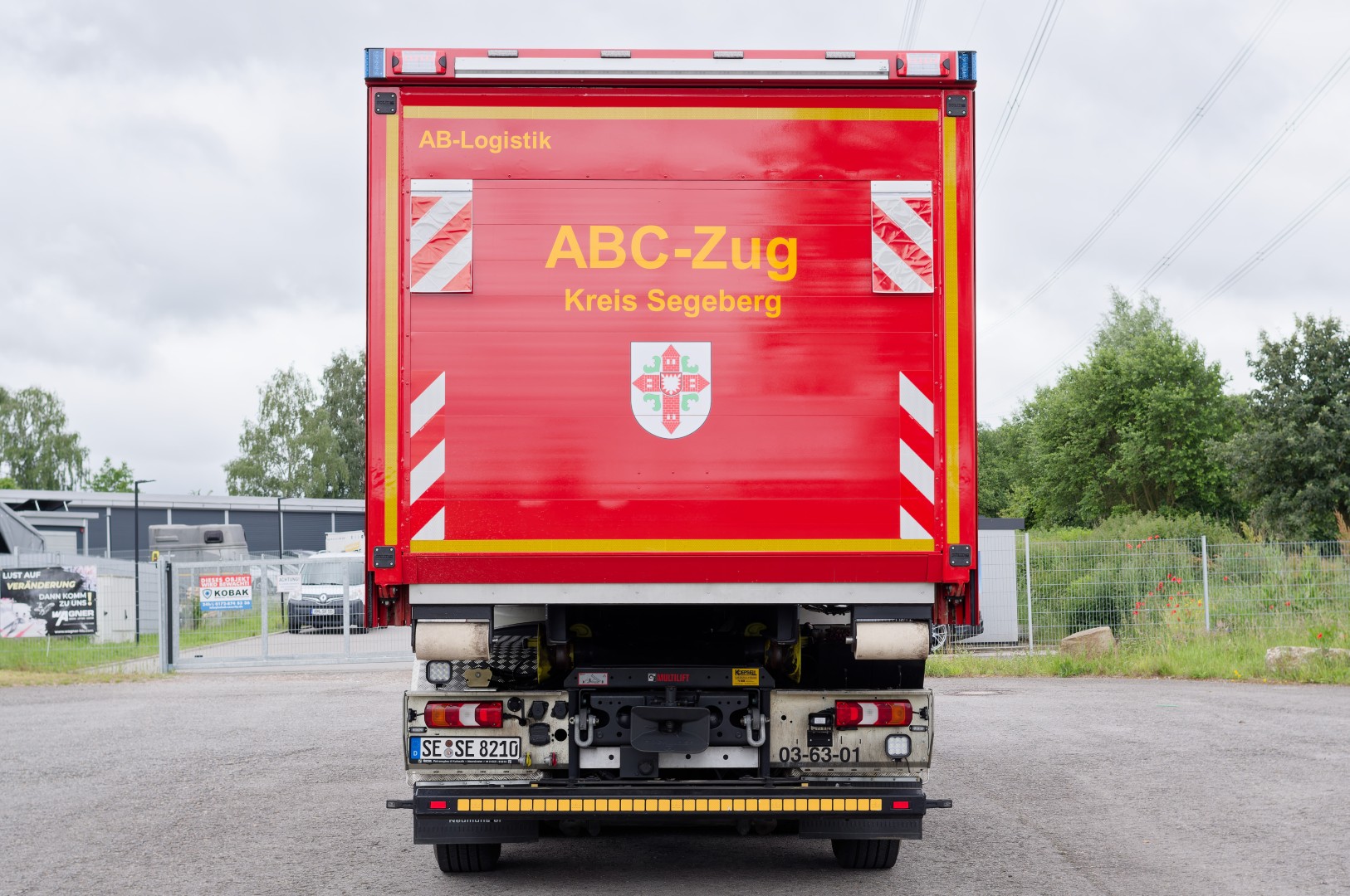 Abrollbehälter AB-Logistik Feuerwehr Segeberg ABC Zug