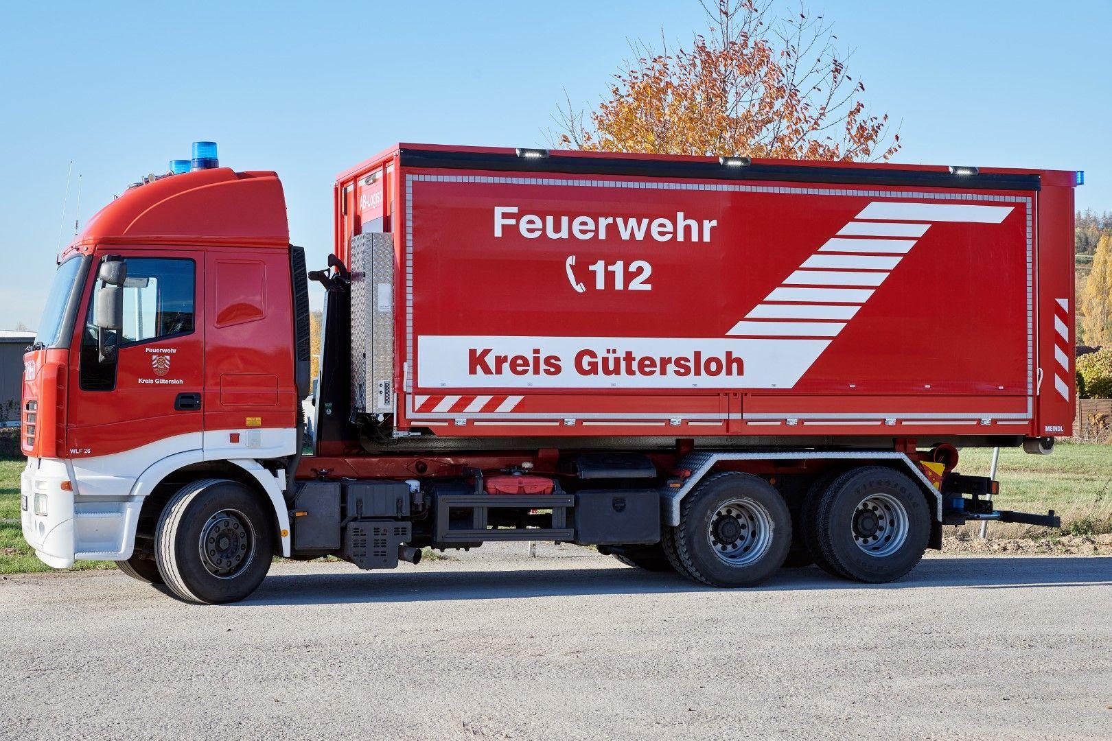 Abrollbehälter AB-Logistik Feuerwehr Kreis Gütersloh Dhollandia DHVBC2