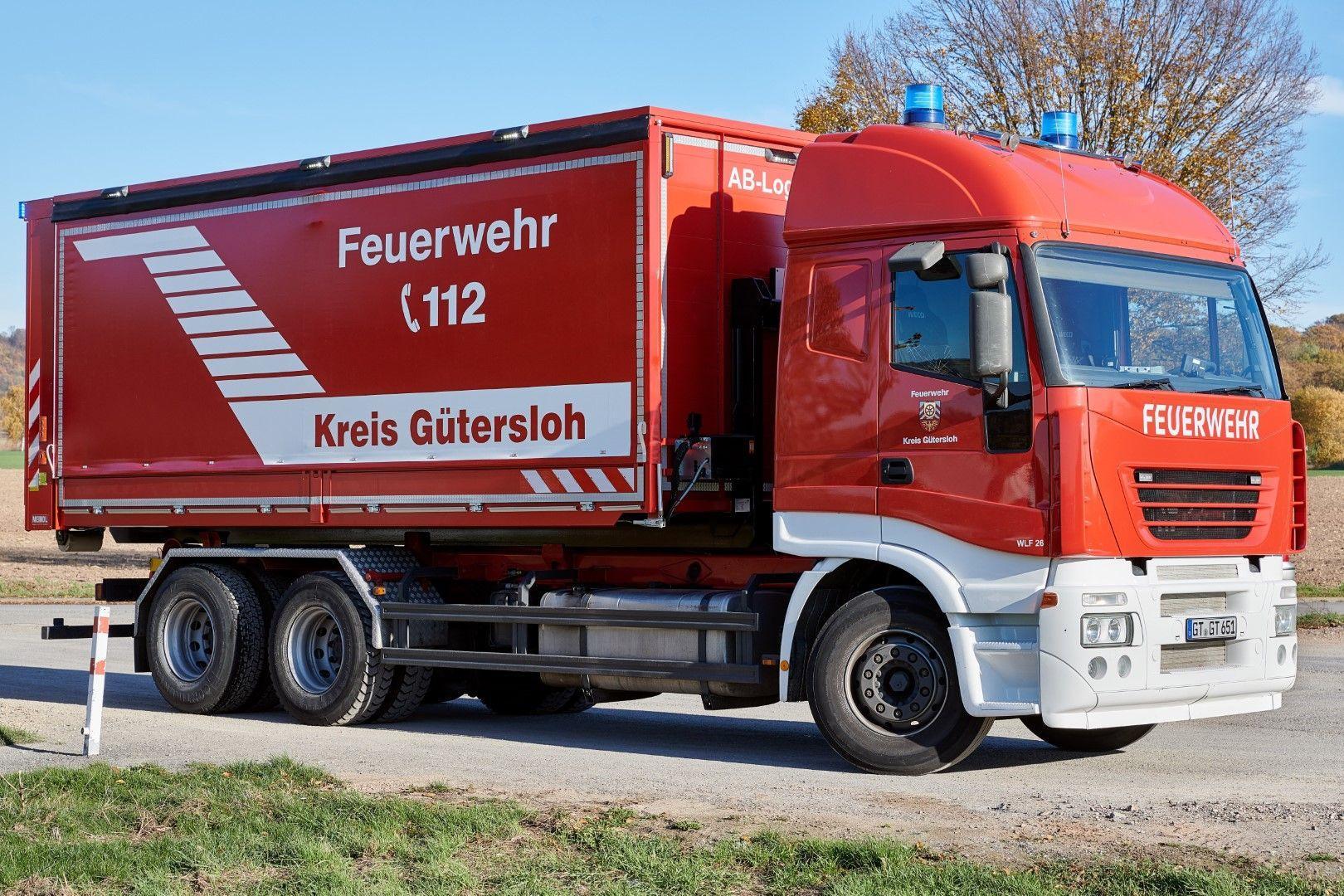 Abrollbehälter AB-Logistik Feuerwehr Kreis Gütersloh Dhollandia DHVBC2