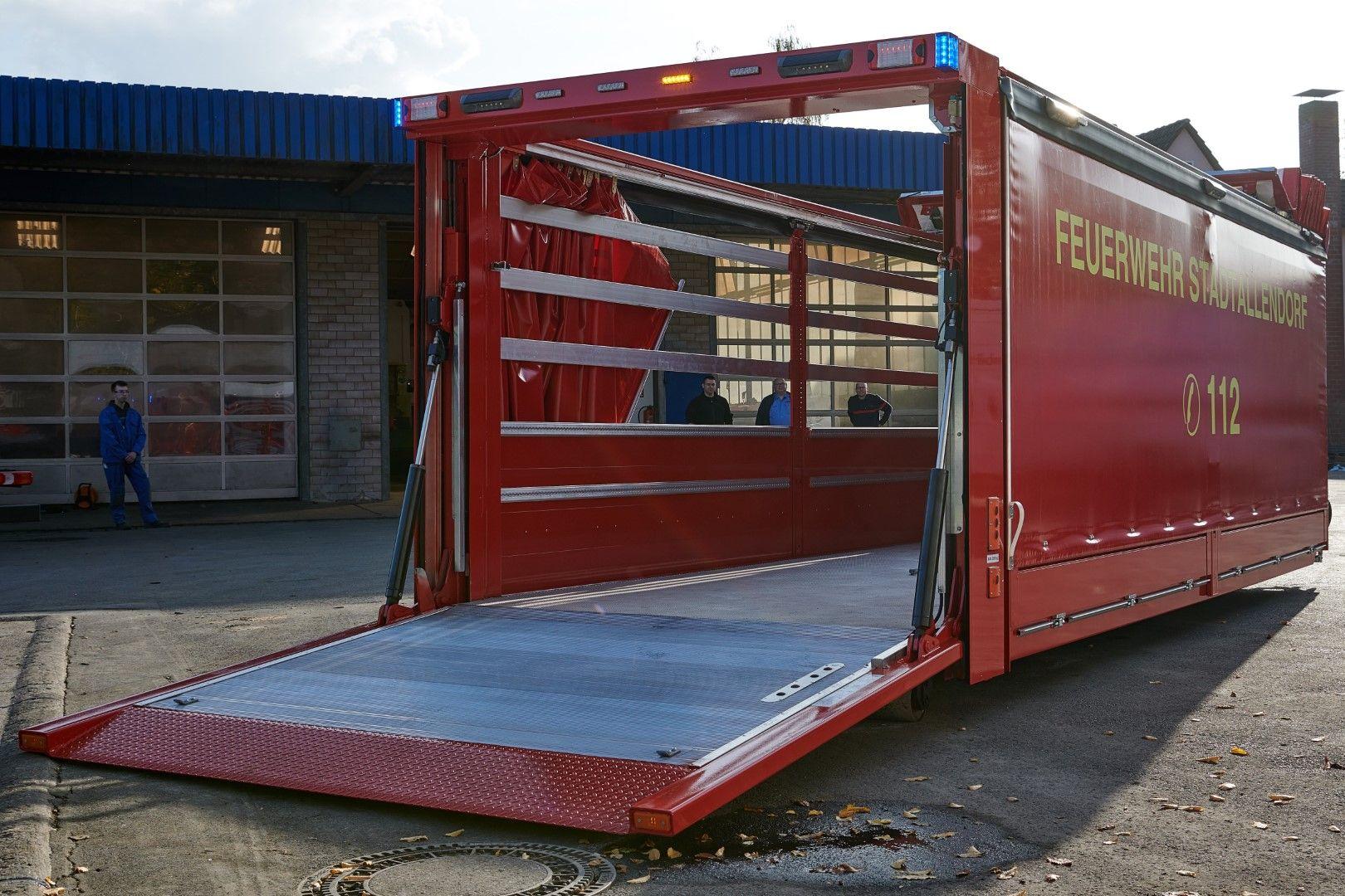 Abrollbehälter AB-Logistik Feuerwehr Stadtallendorf