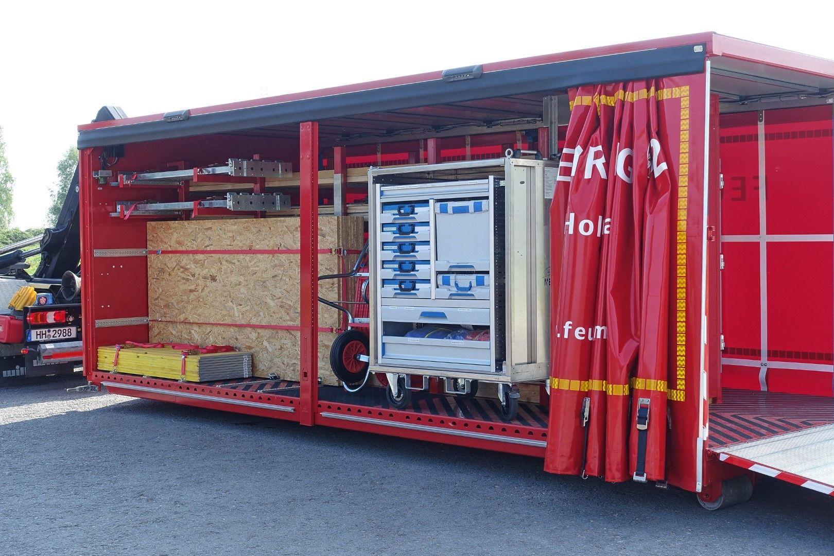 Abrollbehälter AB-Holz Feuerwehr Hamburg