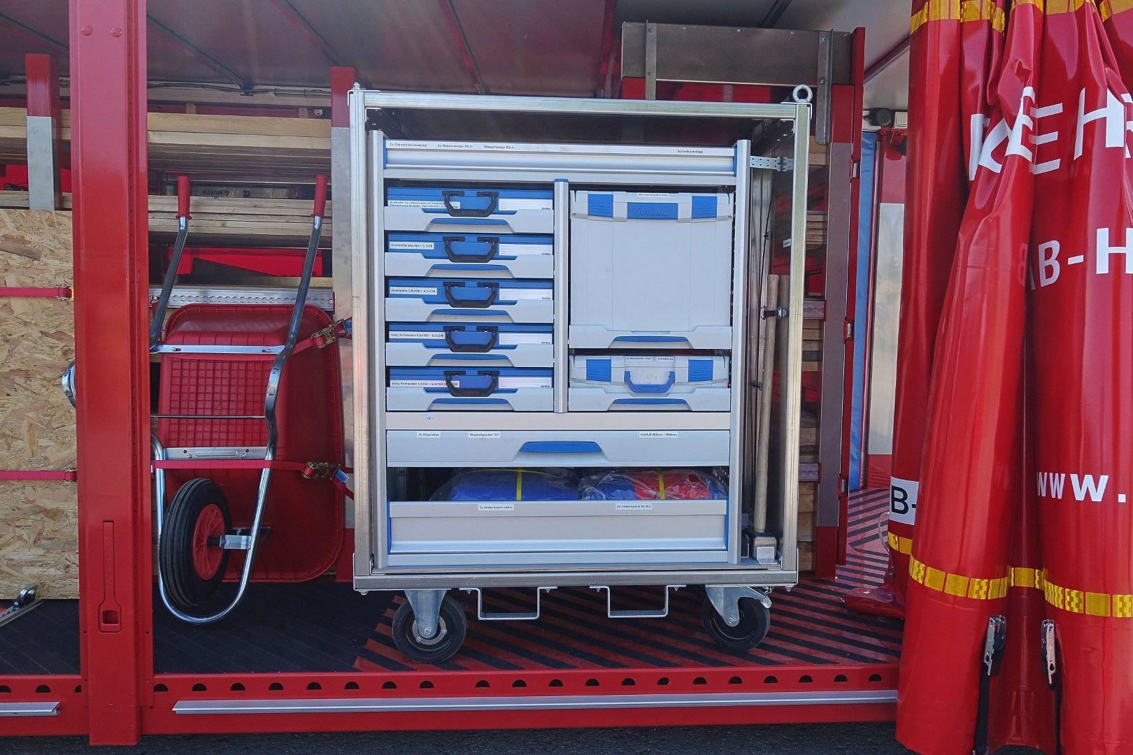 Abrollbehälter AB-Holz Feuerwehr Hamburg