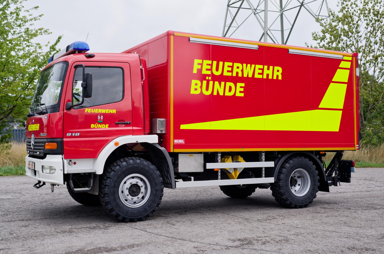 Feuerwehr Bünde Gerätewagen Logitstik 1 GWL1, Meindl Fahrzeugbau GmbH Hameln 