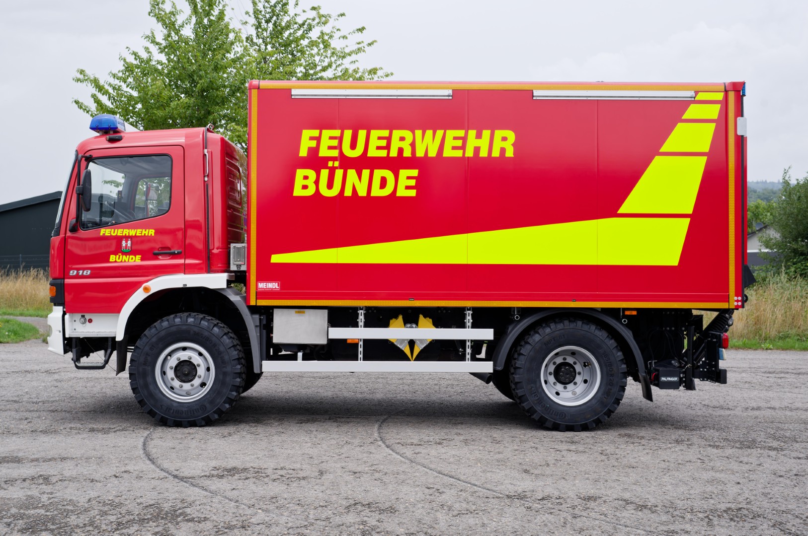 Feuerwehr Bünde Gerätewagen Logitstik 1 GWL1, Meindl Fahrzeugbau GmbH Hameln 