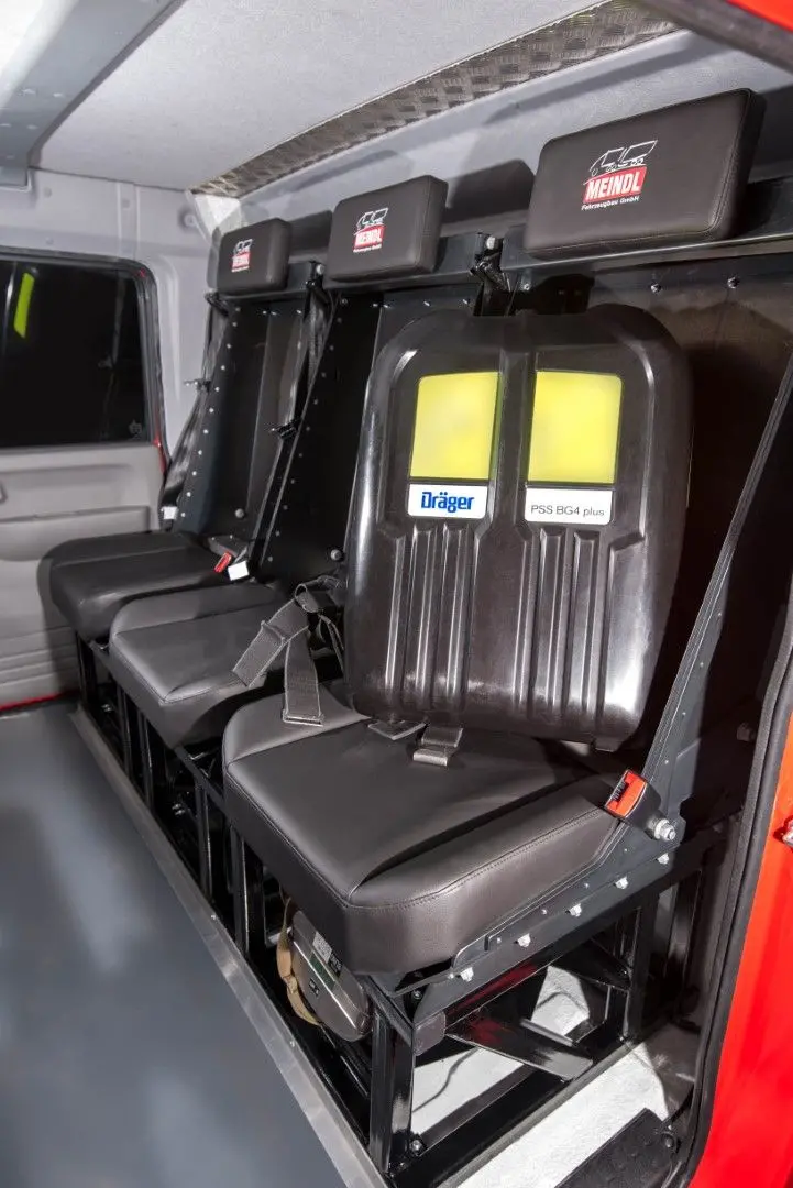 Fahrzeugsitz Kreislaufatemgerät Dräger PSS BG4 ECE-R14