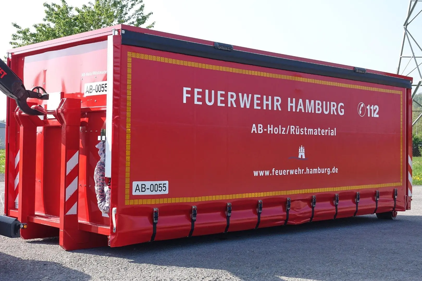 Abrollbehälter AB-Holz FW Hamburg