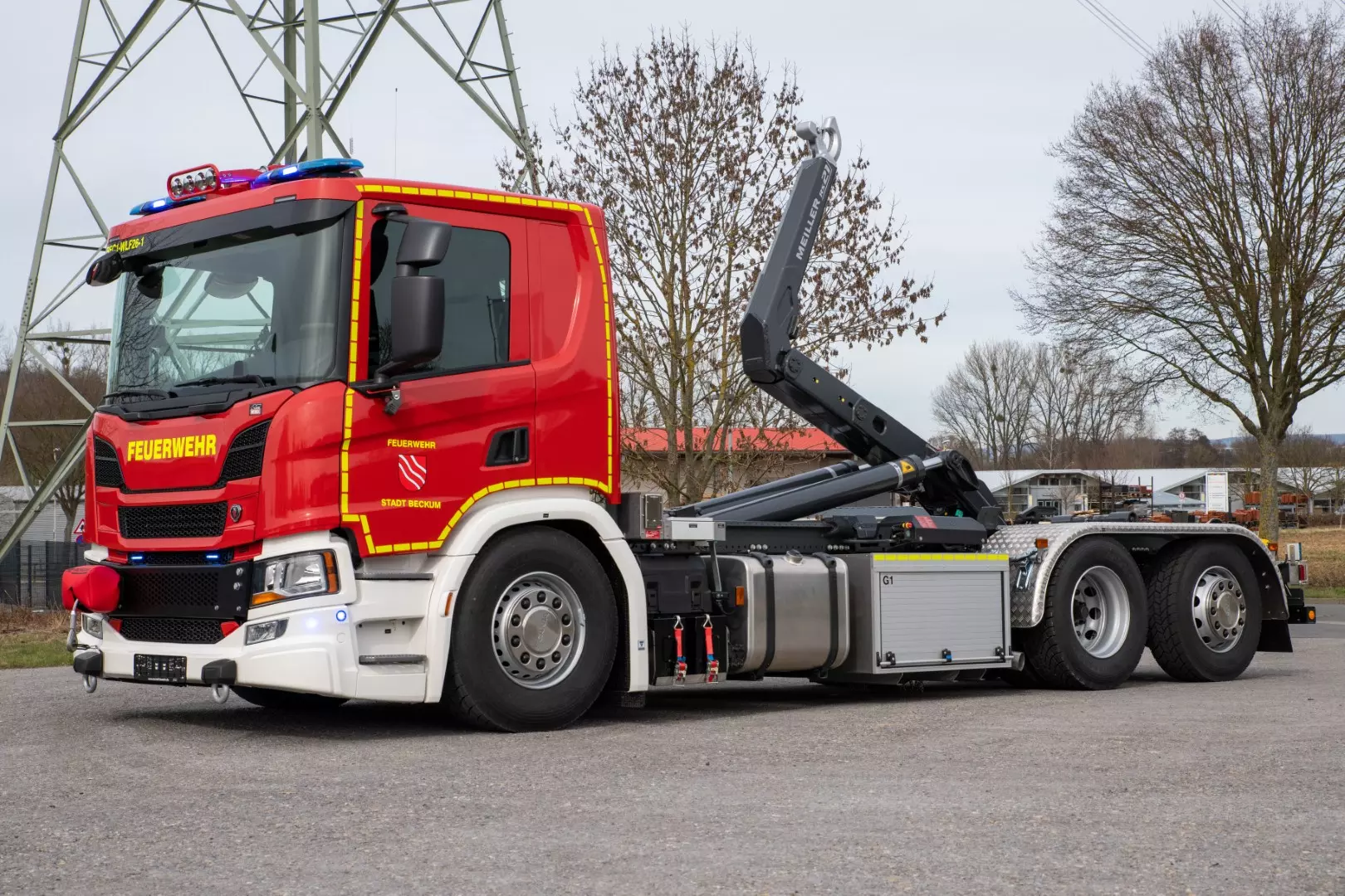 Wechsellader WLF Feuerwehr Beckum Rotzler Treibmatic Meiller